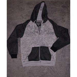 Men’s zip up hoodie black/grey